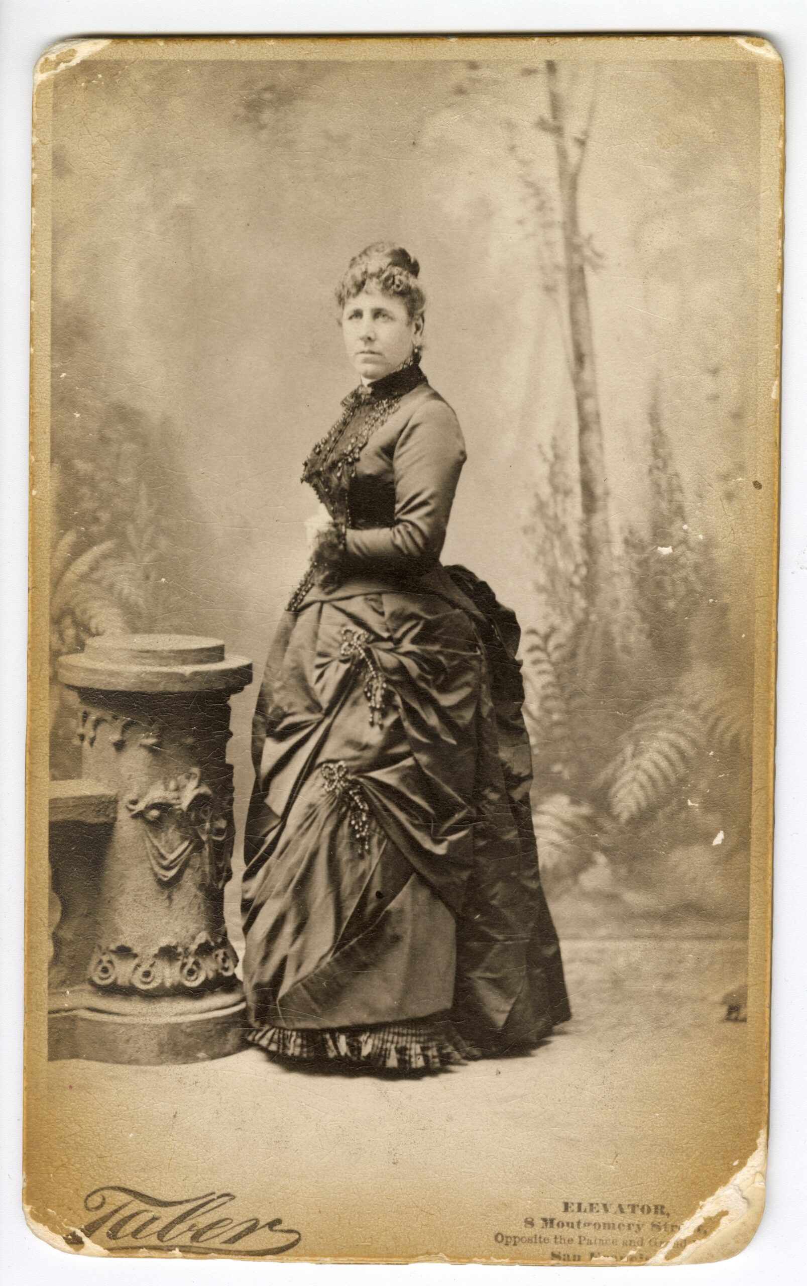1_Catharine Bettner, c. 1885. Cabinet card. Museum of Riverside, Bettner Family Collection, gift of Miss Alexa Fullerton, A526-5