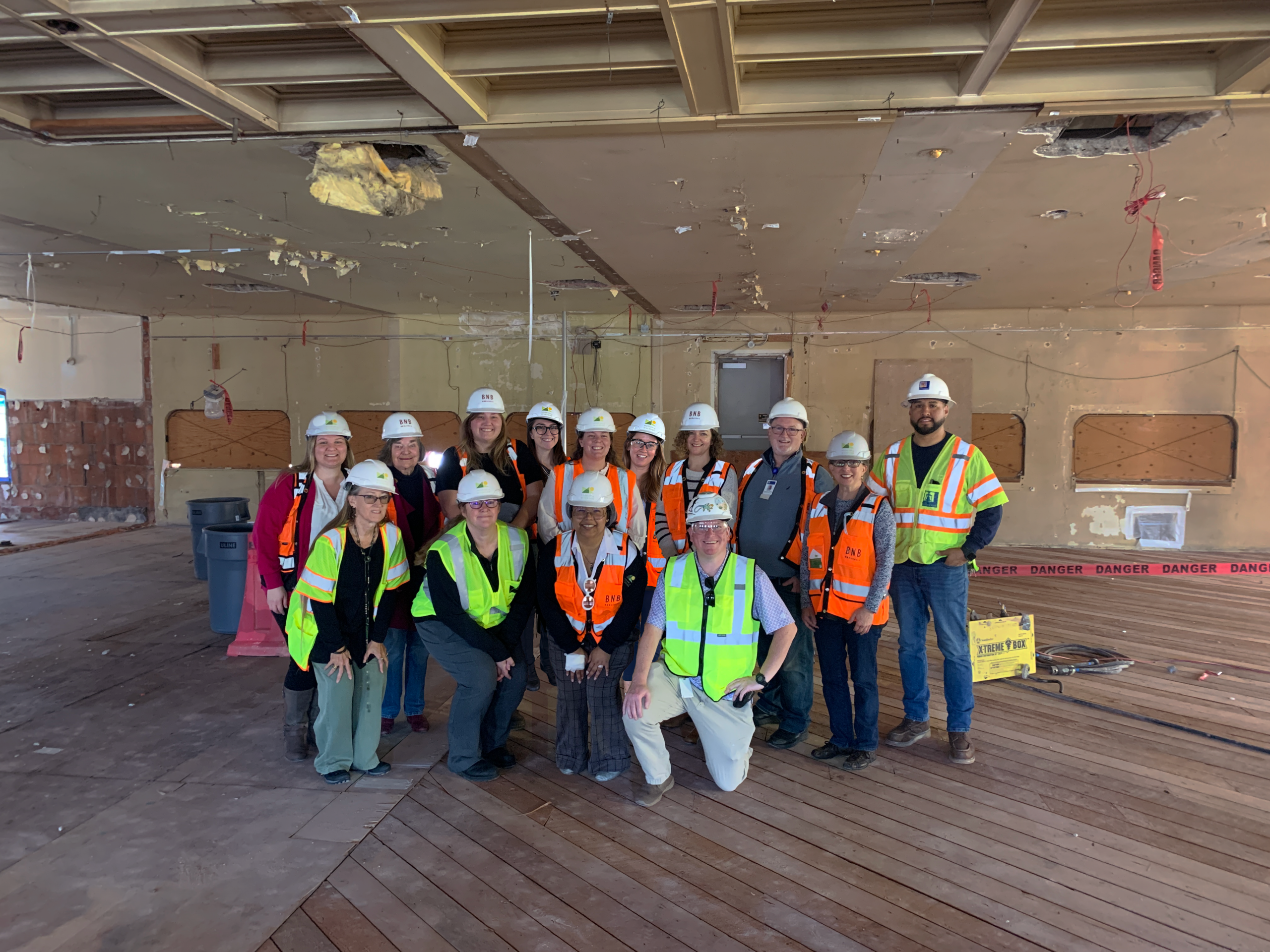 Staff photo in the new museum